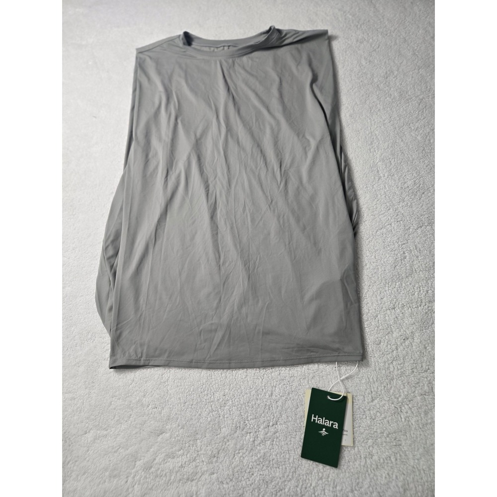 Halara Grey Sleeveless Activewear Tank‎ Top Crew Neck Small NWT